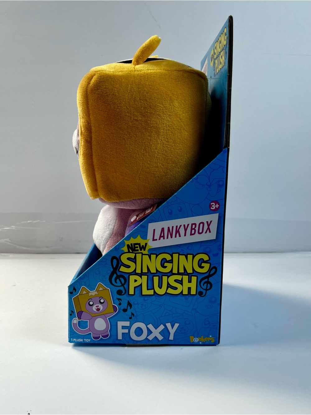 LankyBox Foxy Singing Plush Toy in Purple and Yellow - sku143 - Picture 2 of 4